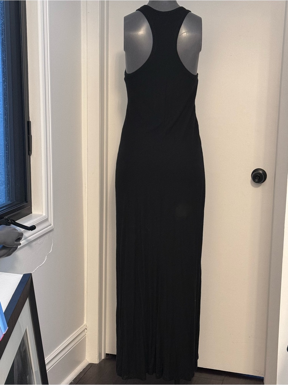 James Perse Black Racerback Maxi Dress - Picture 2 of 3